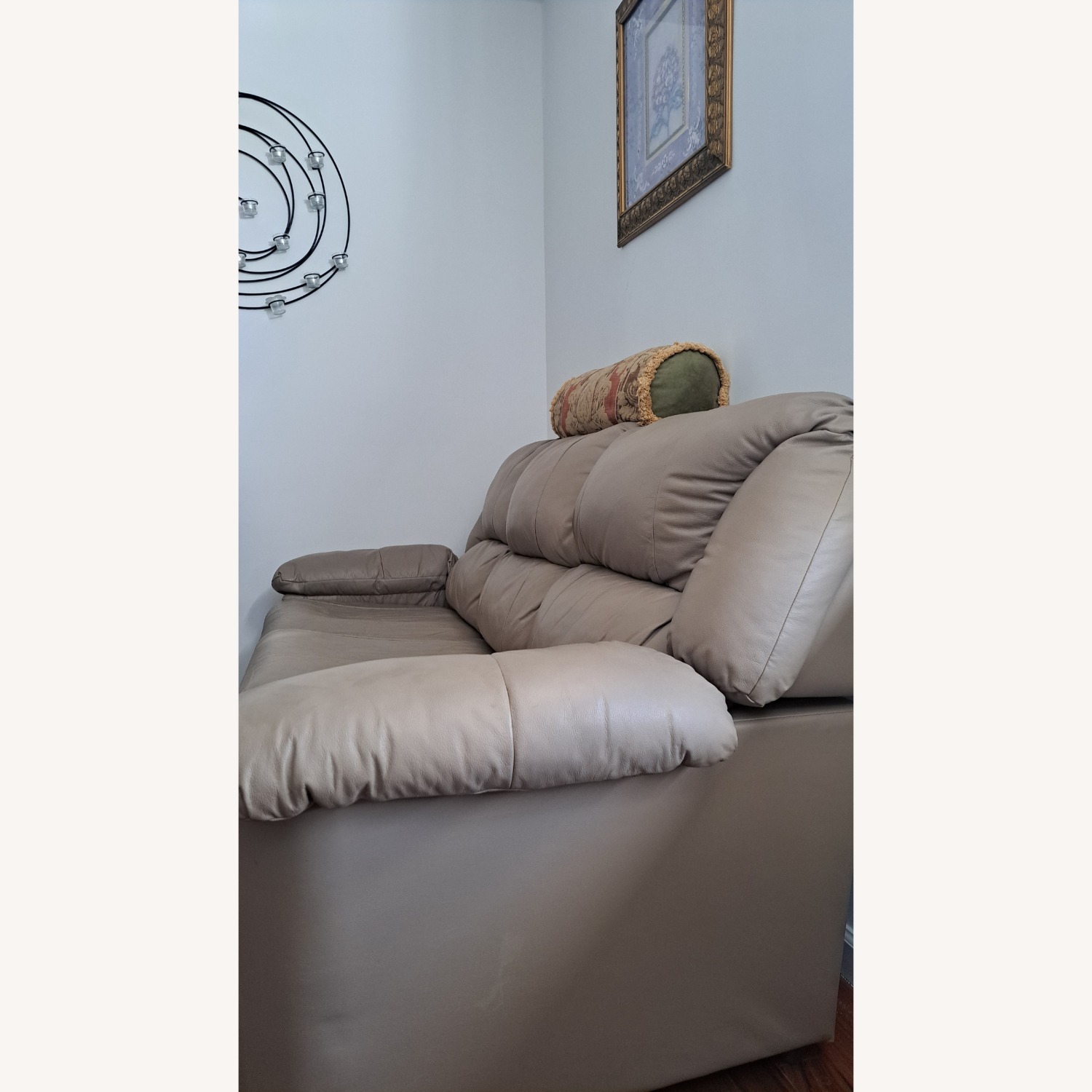 Macy's Light Gray Sleeper Sofa - image-2