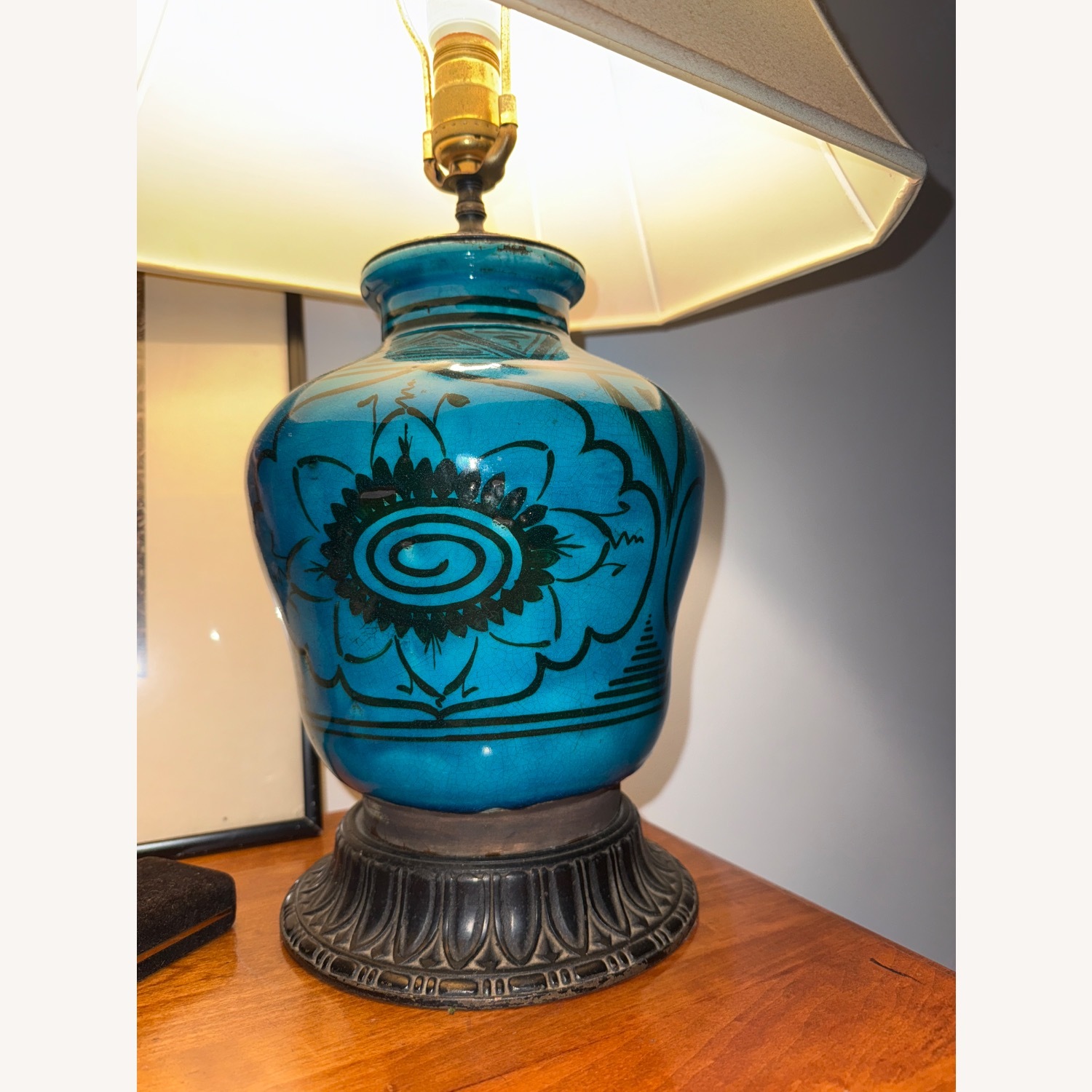 Moroccan Safi Pottery Vase - image-1