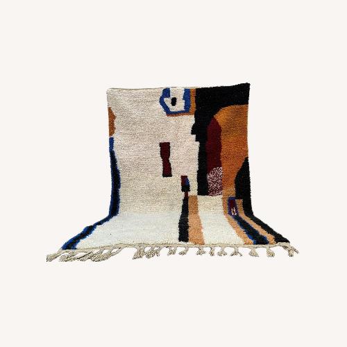 Used Moroccan Wool Beni Ourain Rug for sale on AptDeco