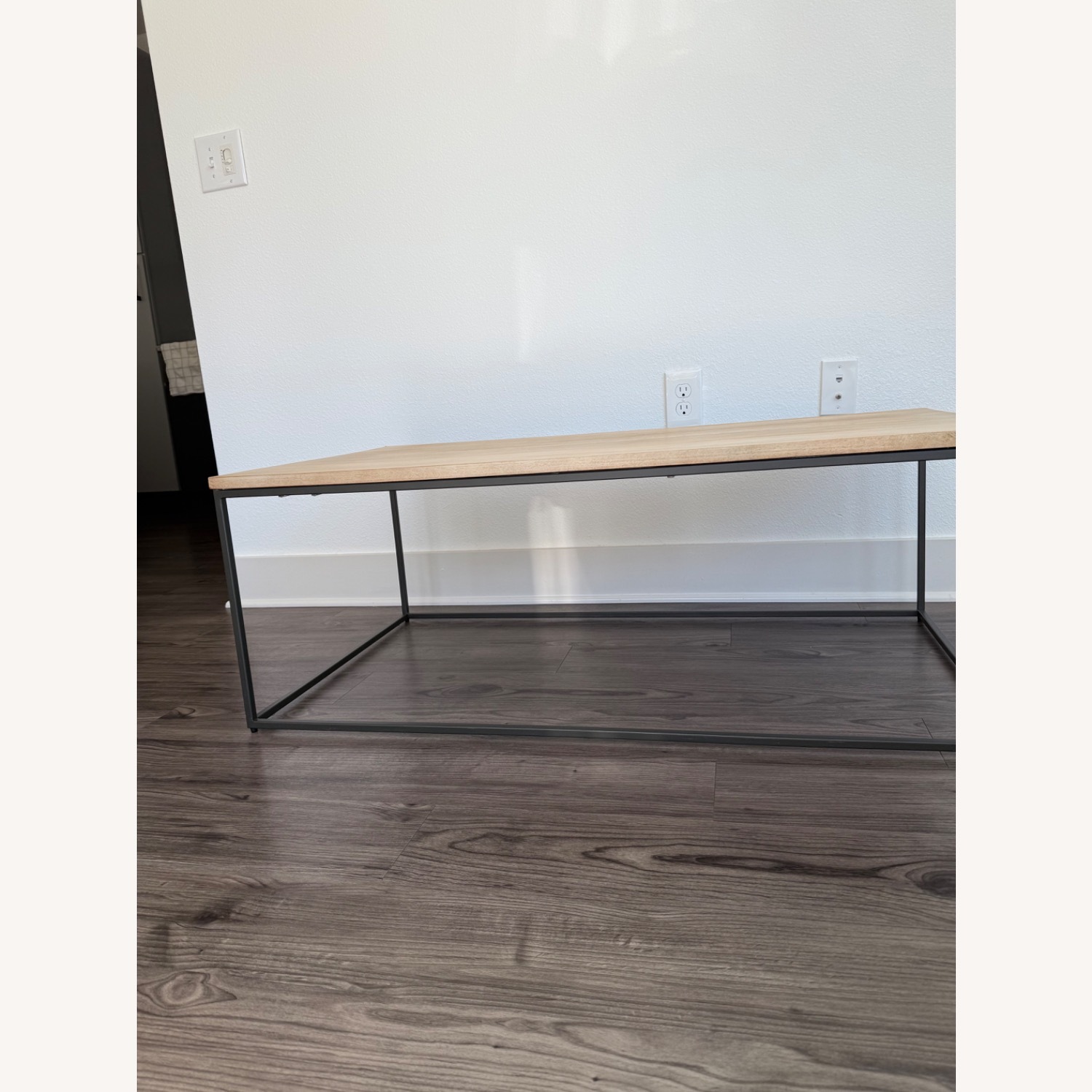 West Elm Streamline Light Brown Wood Coffee Table - image-3