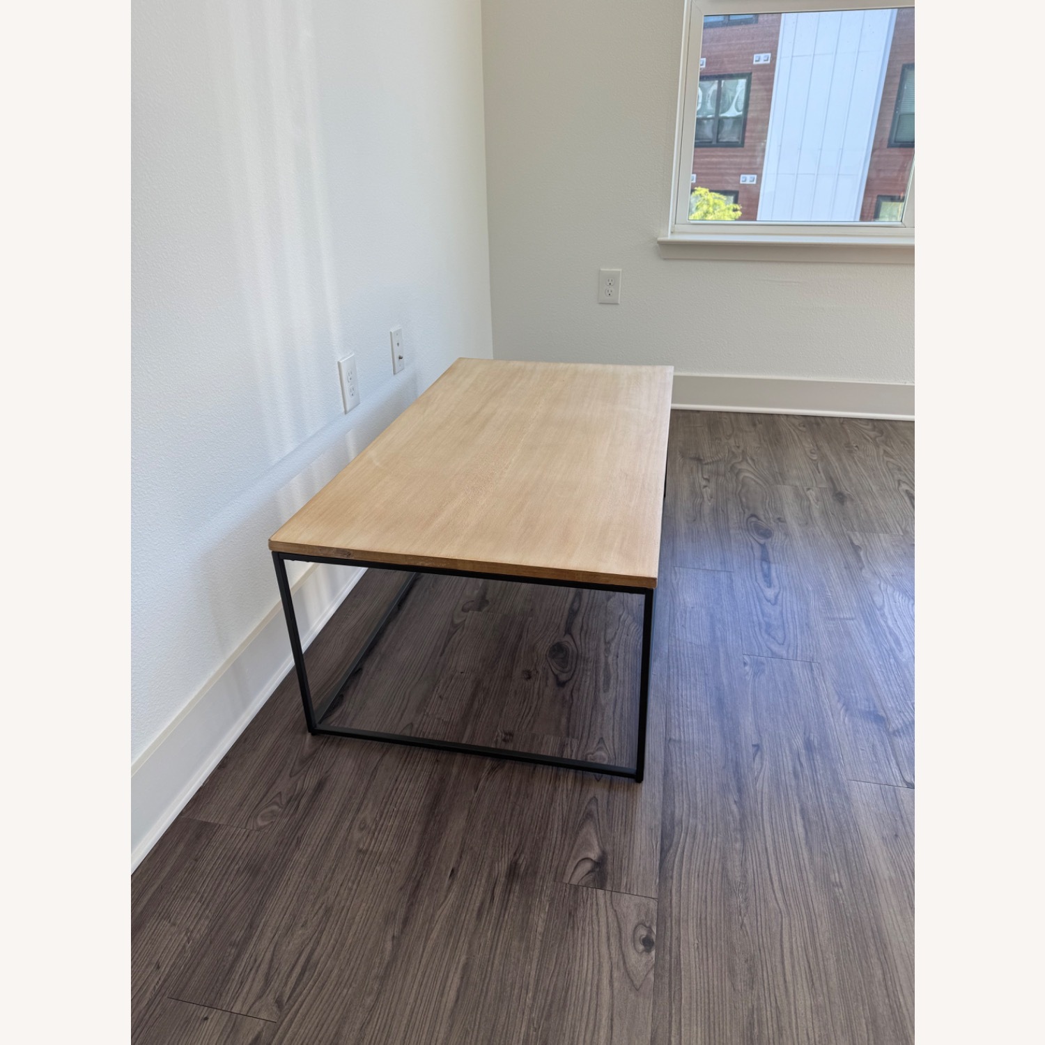 West Elm Streamline Light Brown Wood Coffee Table - image-2