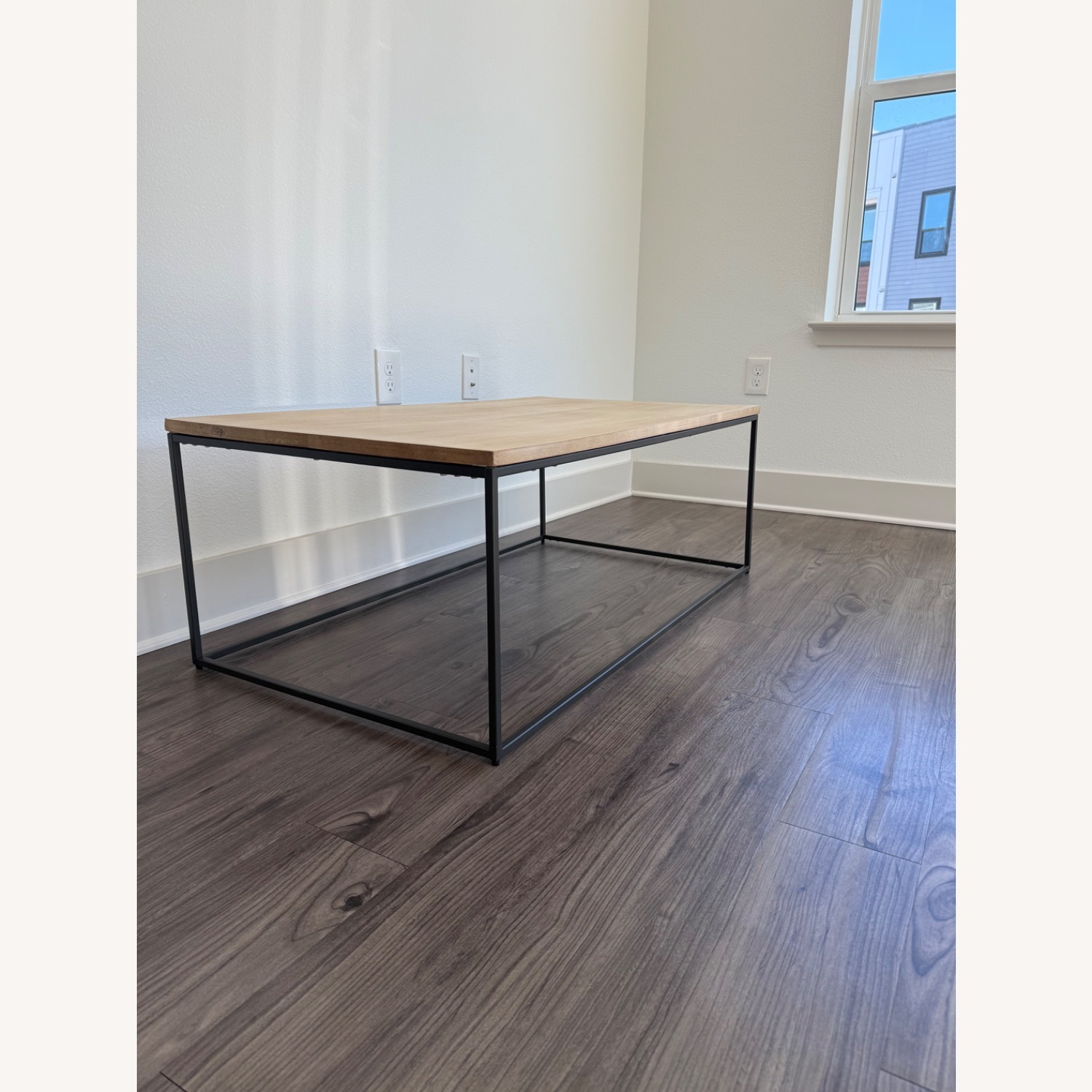 West Elm Streamline Light Brown Wood Coffee Table - image-1