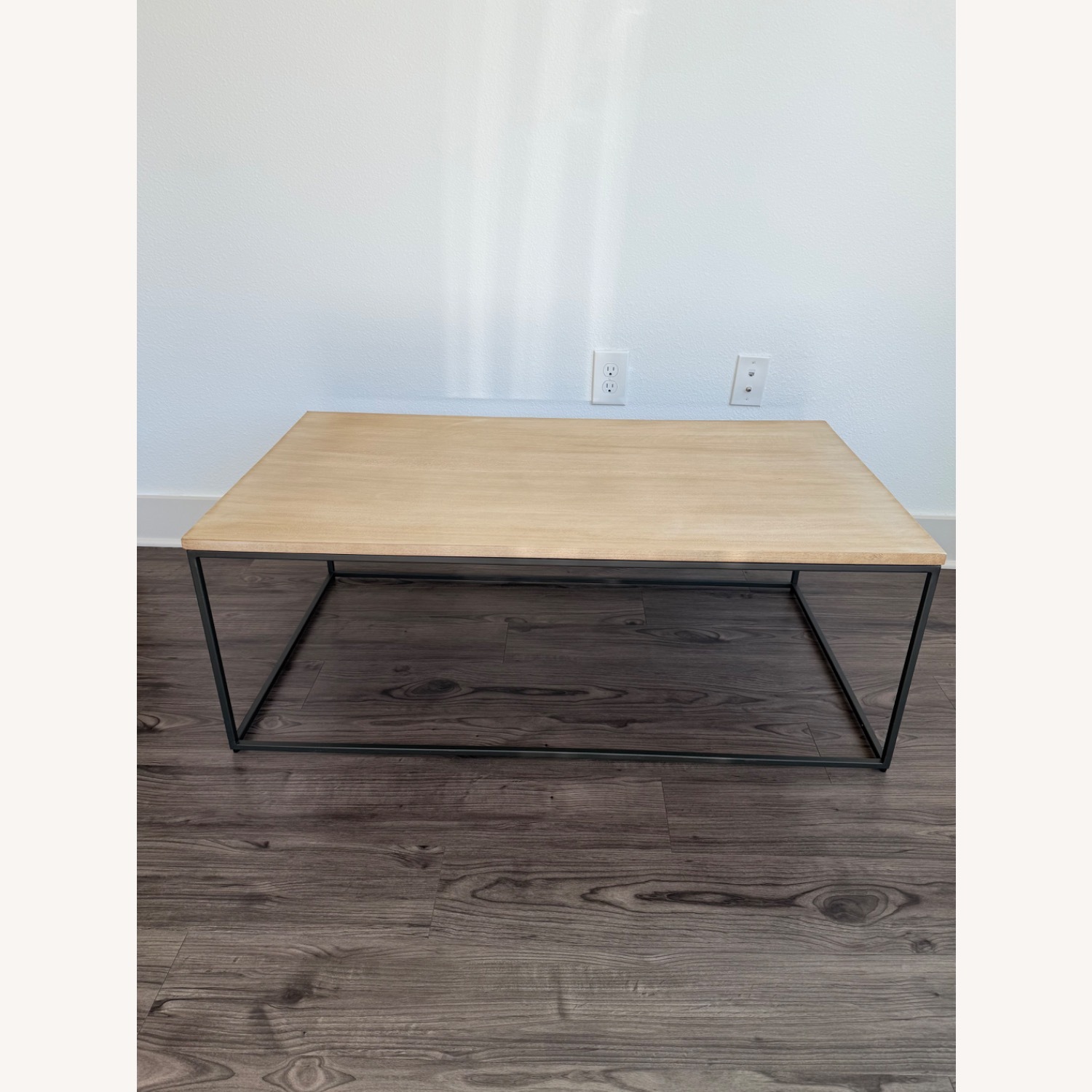 West Elm Streamline Light Brown Wood Coffee Table - image-4