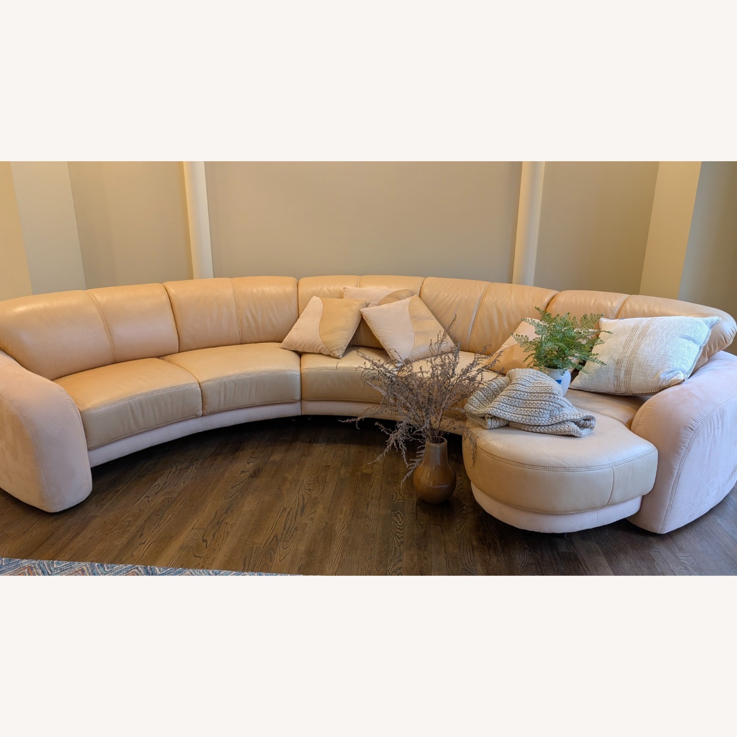 W. Schilling German Custom Vintage Beige Sectional - image-0