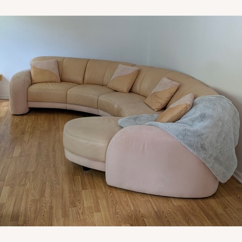 Used W. Schilling German Custom Vintage Beige Sectional for sale on AptDeco