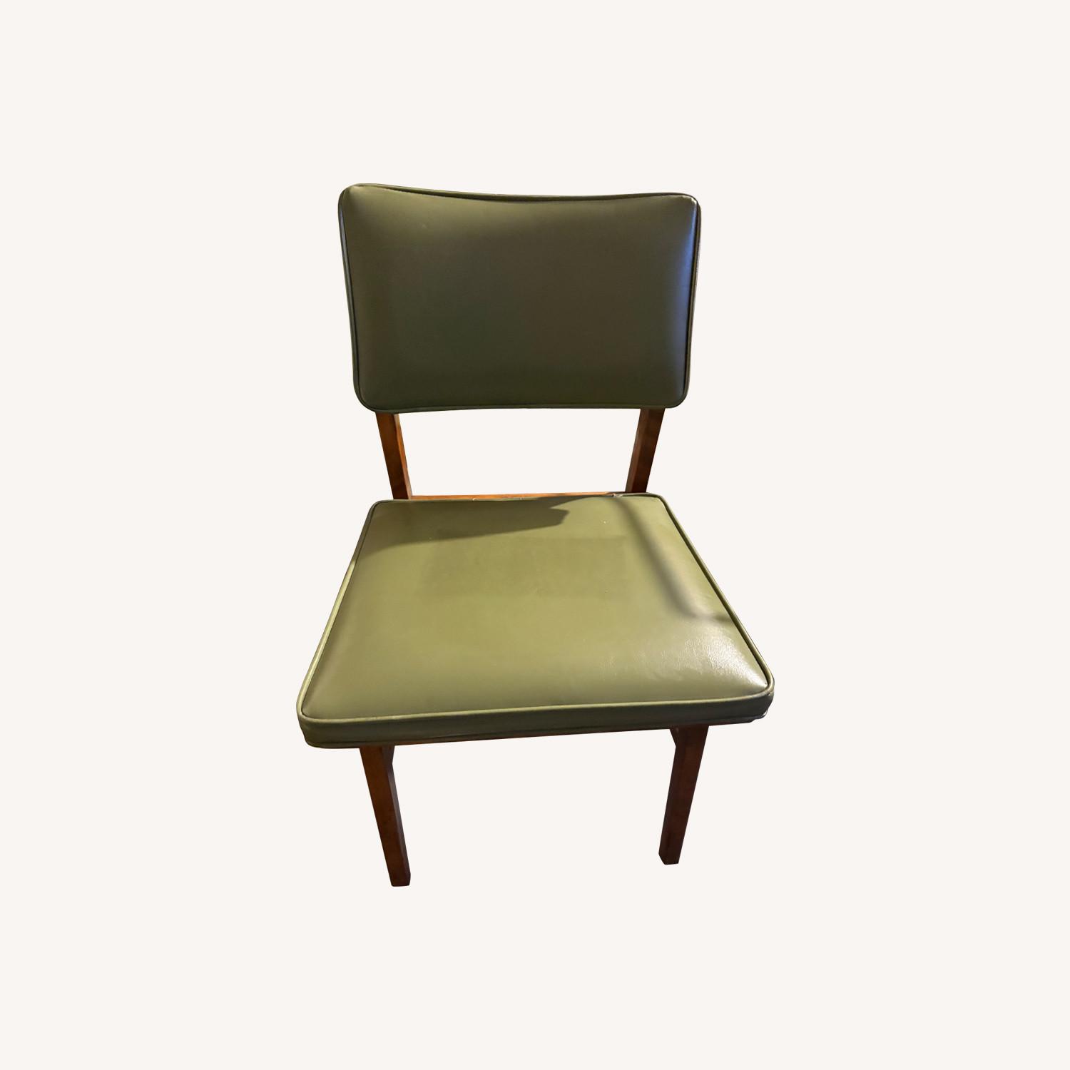 Jasper Chair Company Green Leather Accent Chairs - image-0