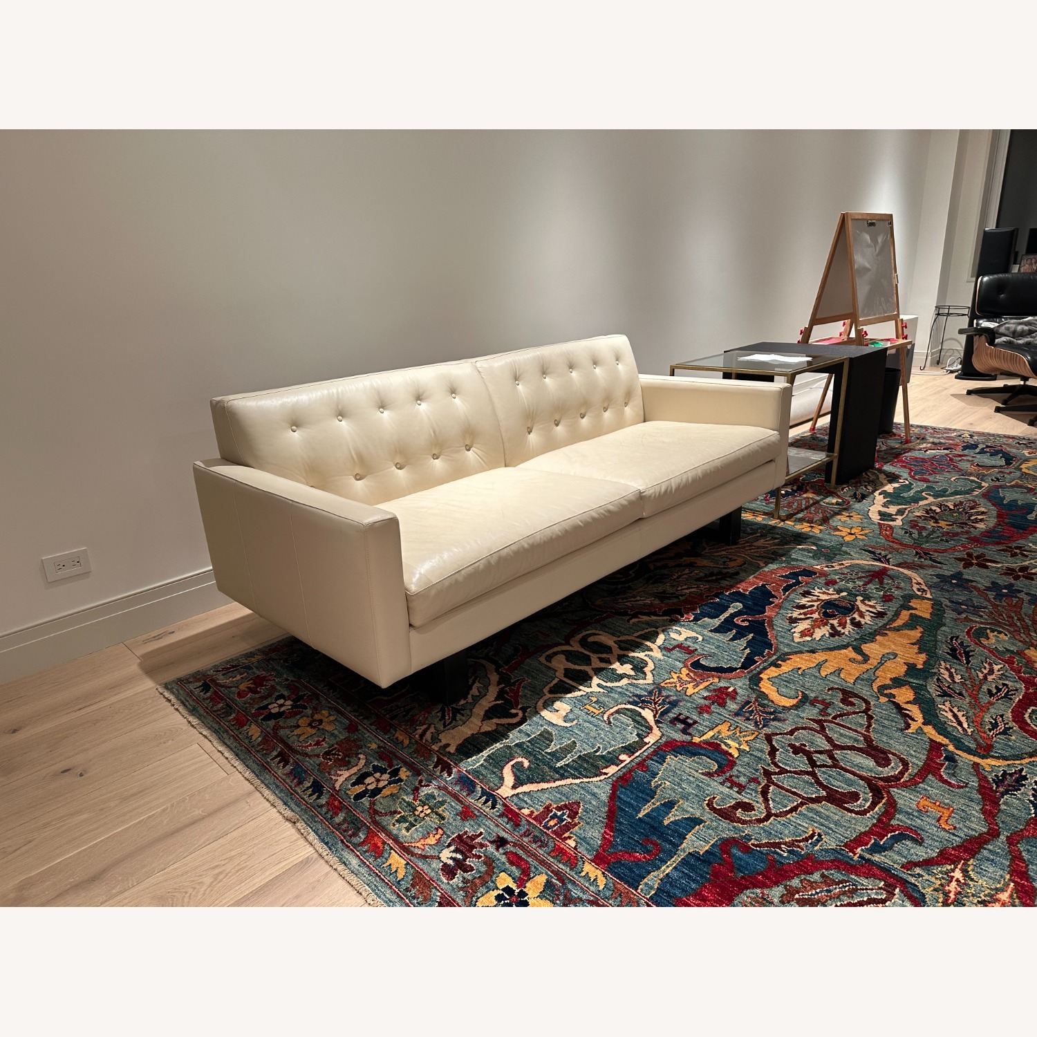 Room & Board Wells Cape Cream Leather Sofa - image-2