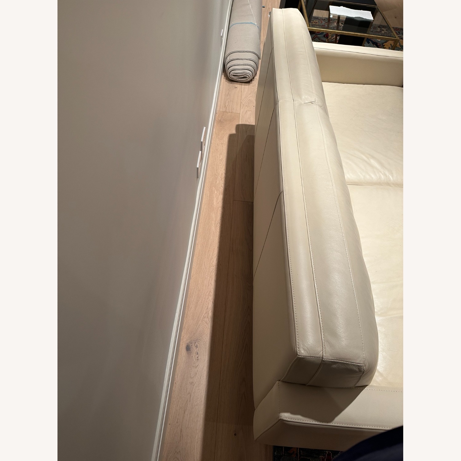Room & Board Wells Cape Cream Leather Sofa - image-12