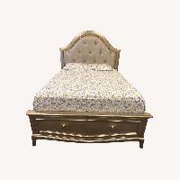 Neiman Marcus Designer Tufted Queen Bed 