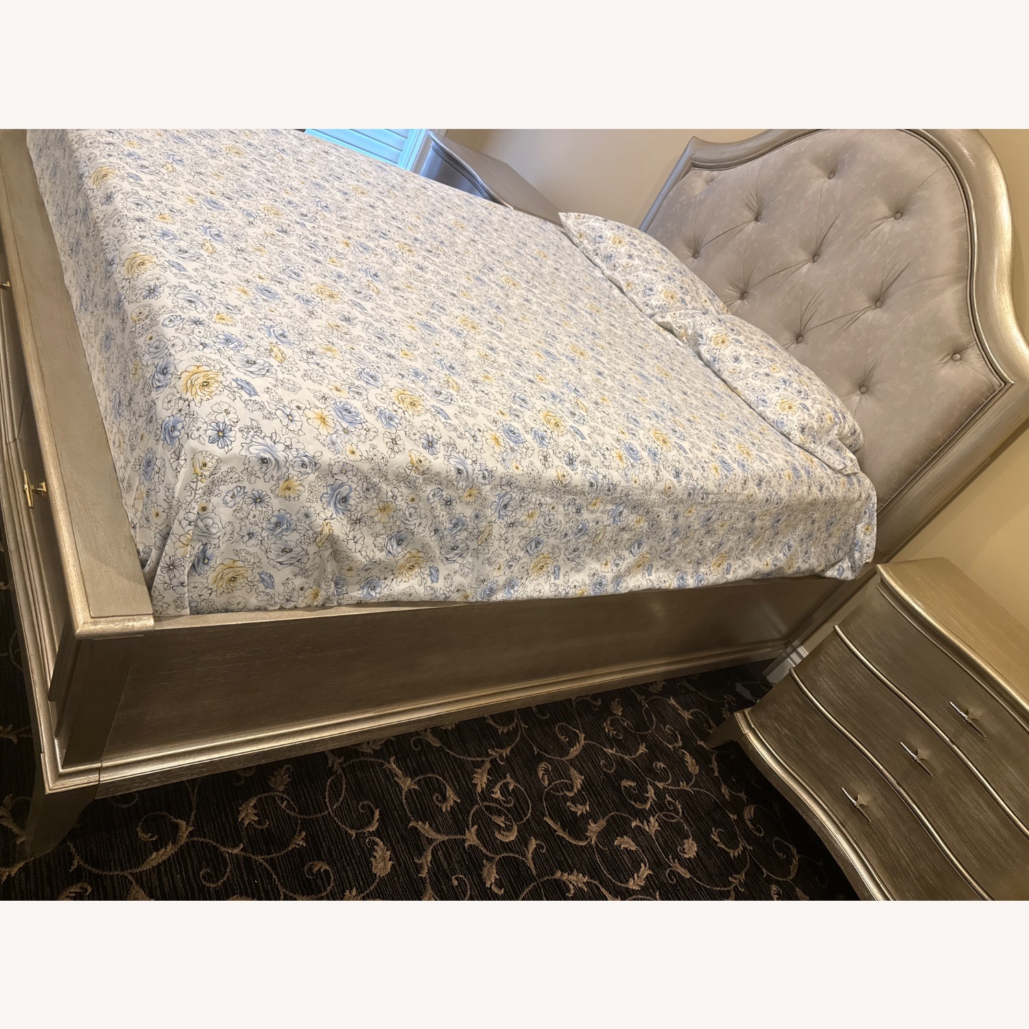 Neiman Marcus Designer Tufted Queen Bed  - image-3