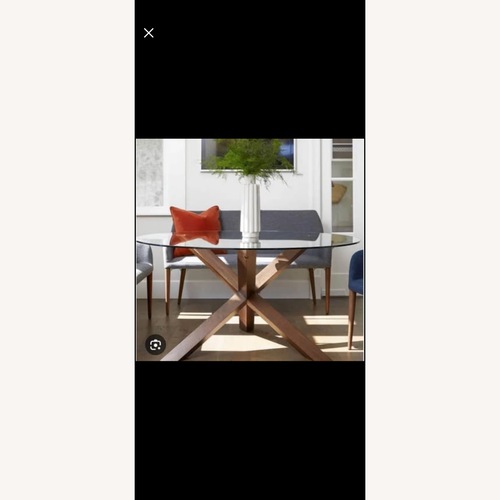 Used Article Trina Glass Dining Table for sale on AptDeco