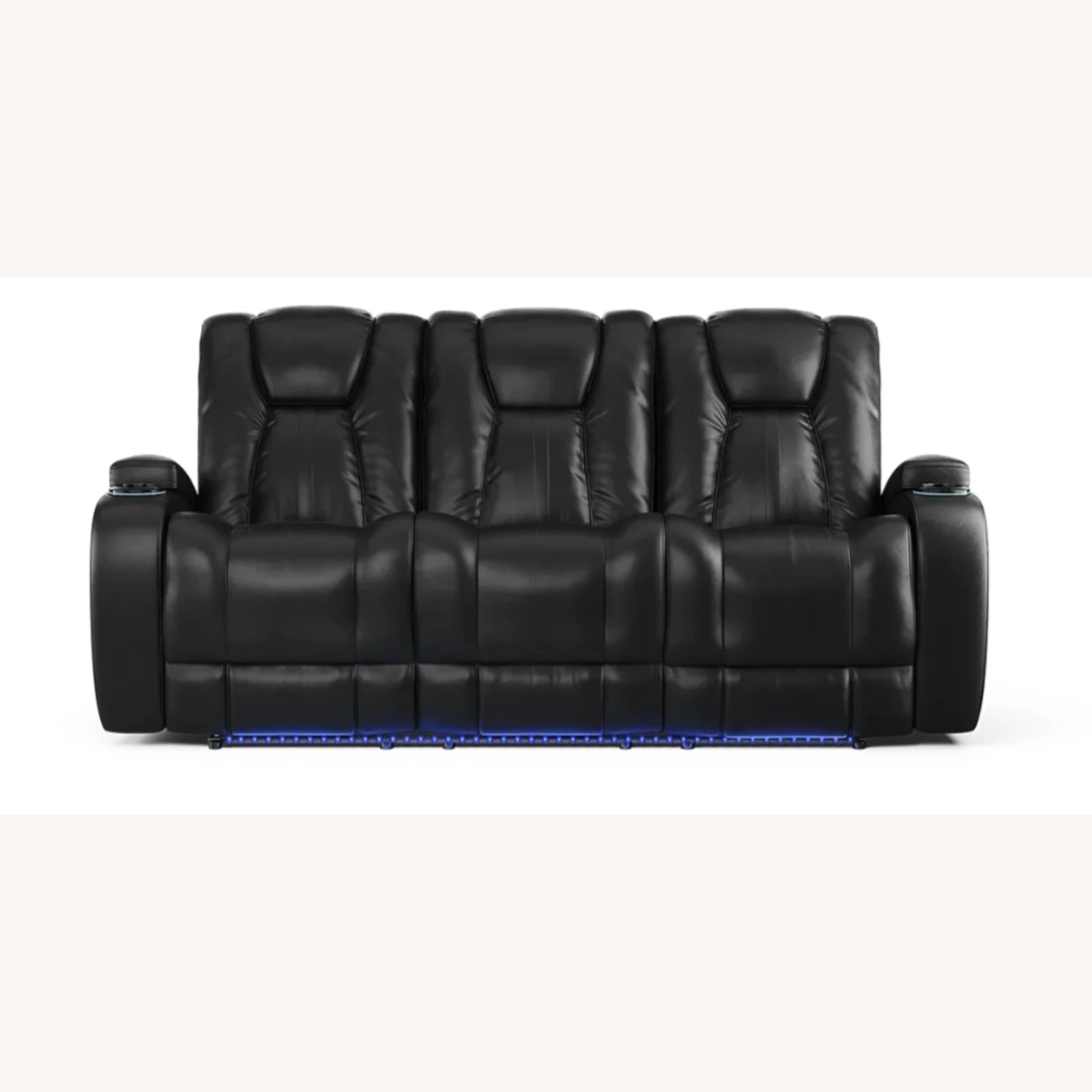 Rooms To Go Kingvale Black Leather Recliner - image-6