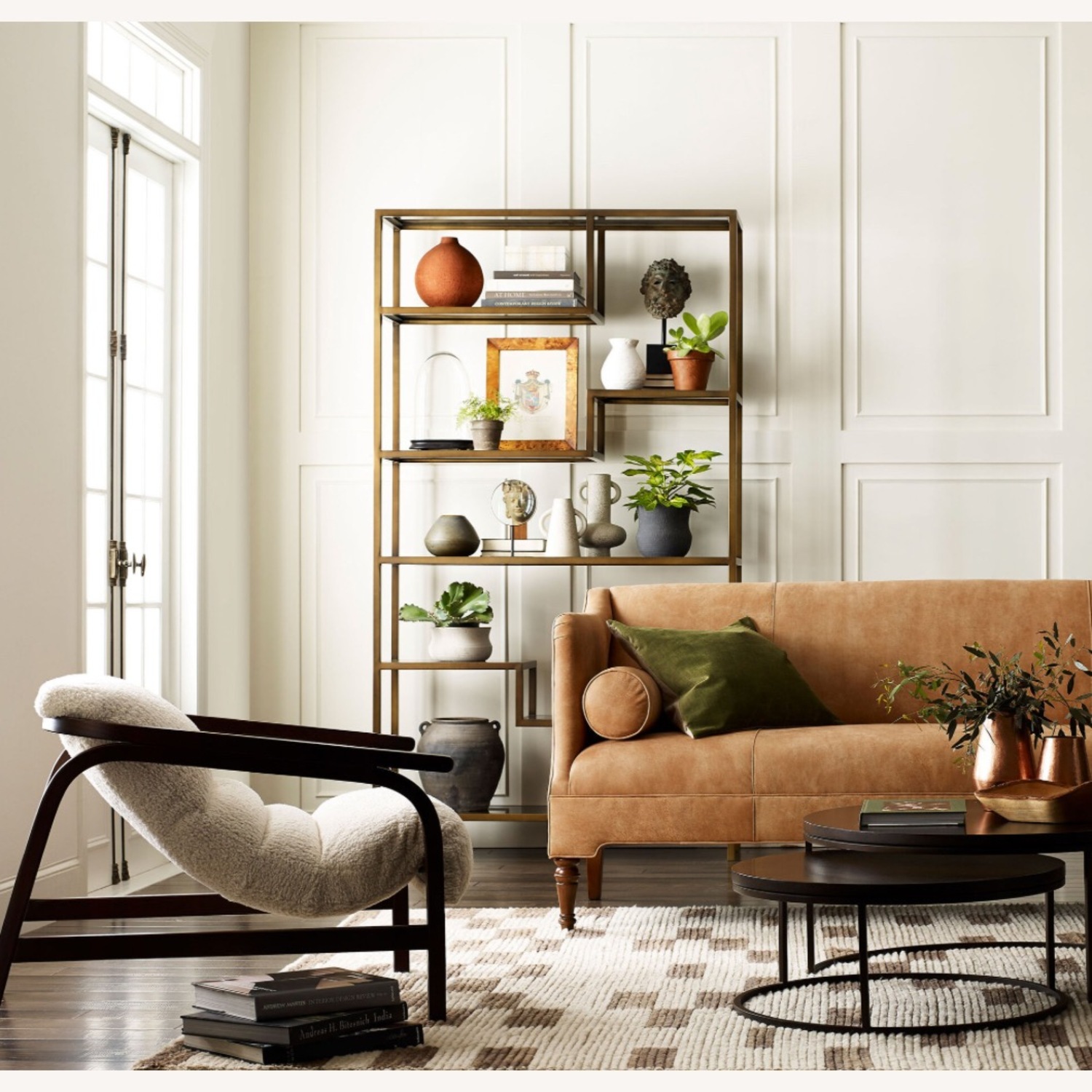 Mitchell Gold + Bob Williams Filmore Bronze Bookcase - image-2