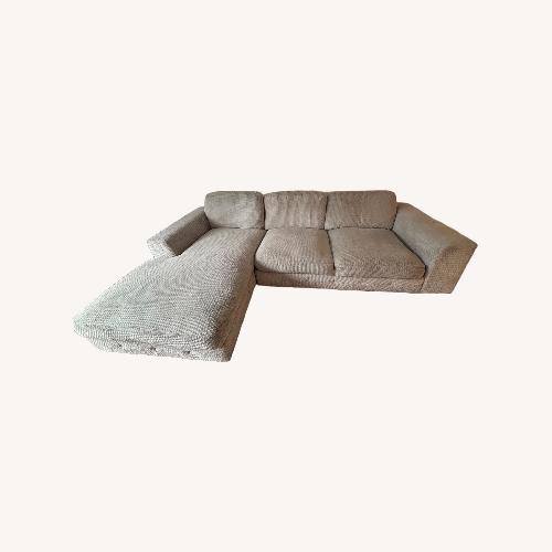 Used Value City Furniture L-Shaped Grey Sectional Couch for sale on AptDeco