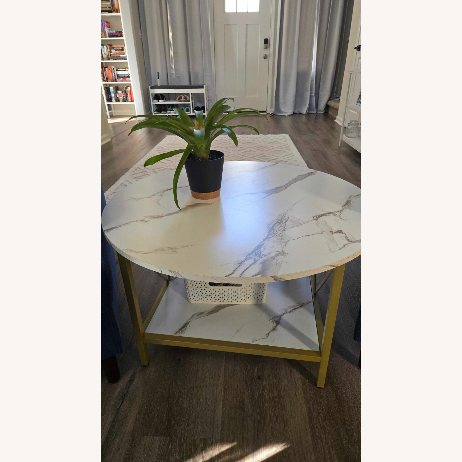 Modern Farmhouse Round Coffee Table - image-1