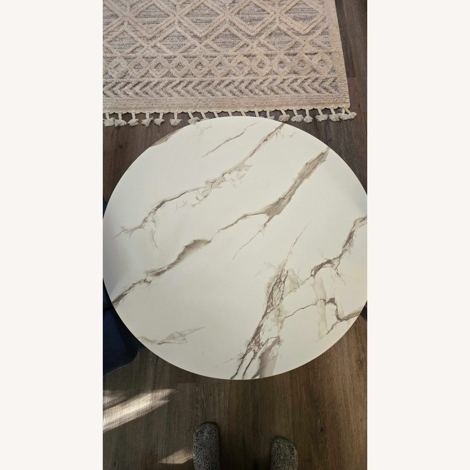 Modern Farmhouse Round Coffee Table - image-3