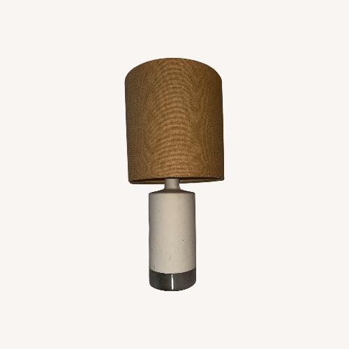 Used West Elm White Clay Table Lamp for sale on AptDeco