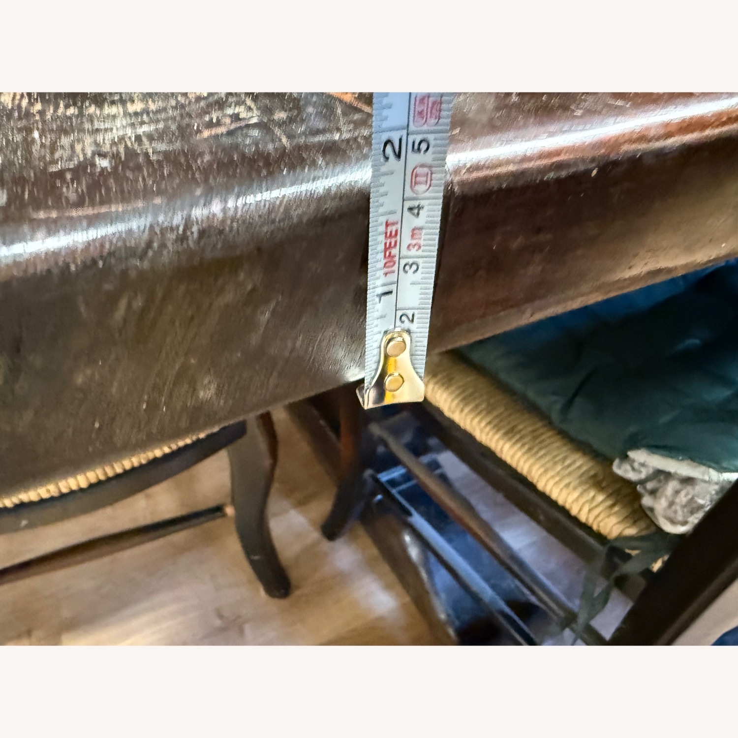 Black Wood Dining Table - image-6