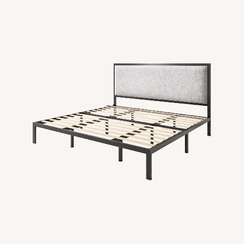 Used Wade Logan Ataman Black Metal King Bed for sale on AptDeco