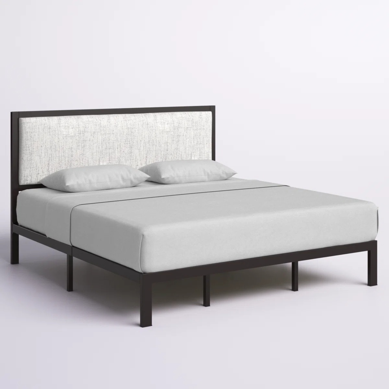 Wade Logan Ataman Black Metal King Bed - image-4