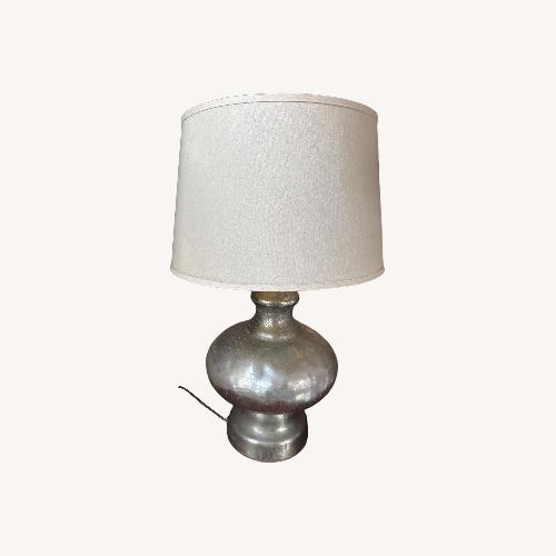 Used Silver Glass Table Lamp for sale on AptDeco