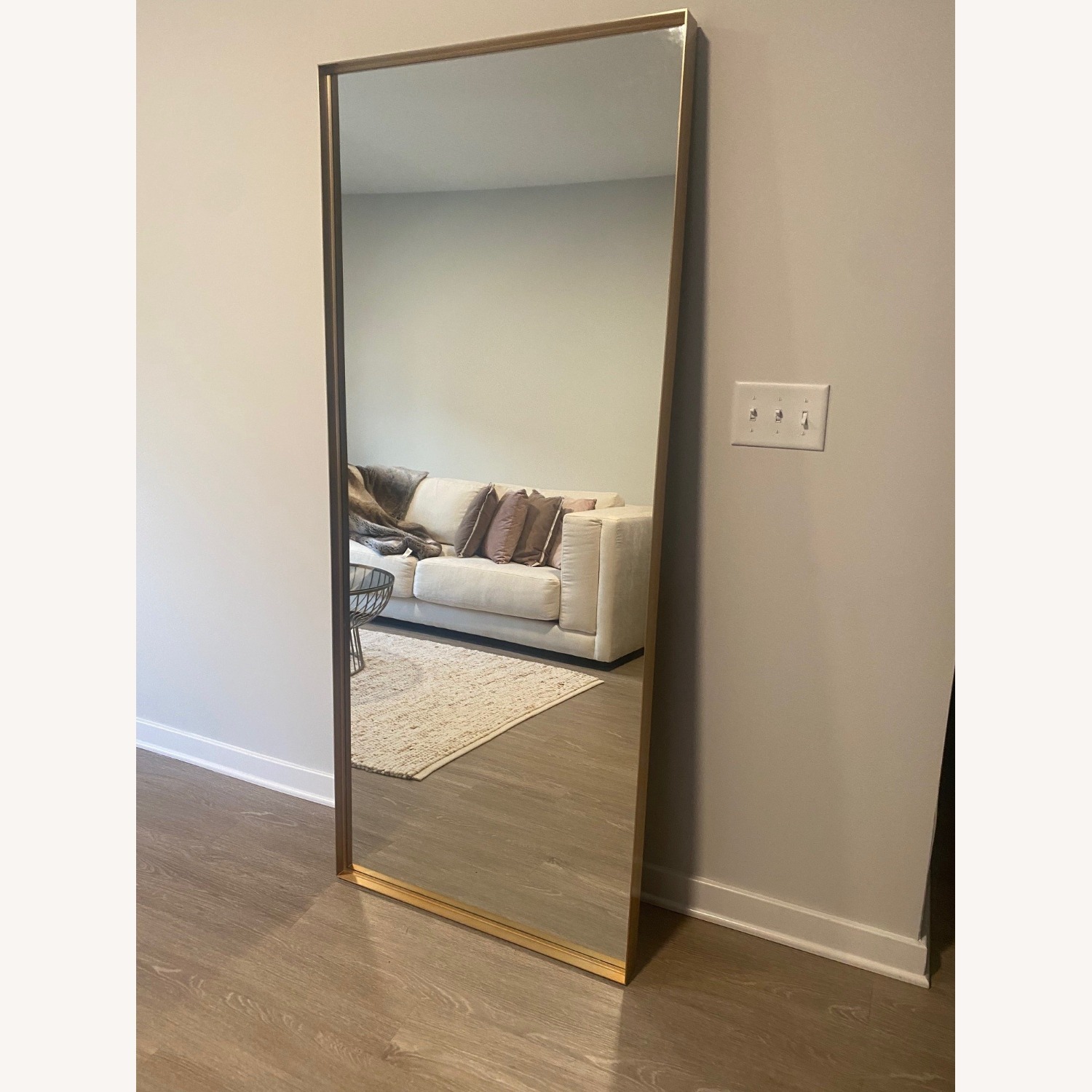 Metal Frame Floor Mirror - image-2