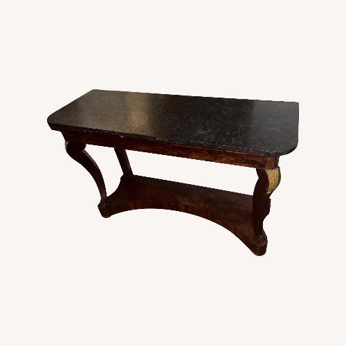 Used Vintage/Antique Finds Dark Brown Marble Sideboard for sale on AptDeco