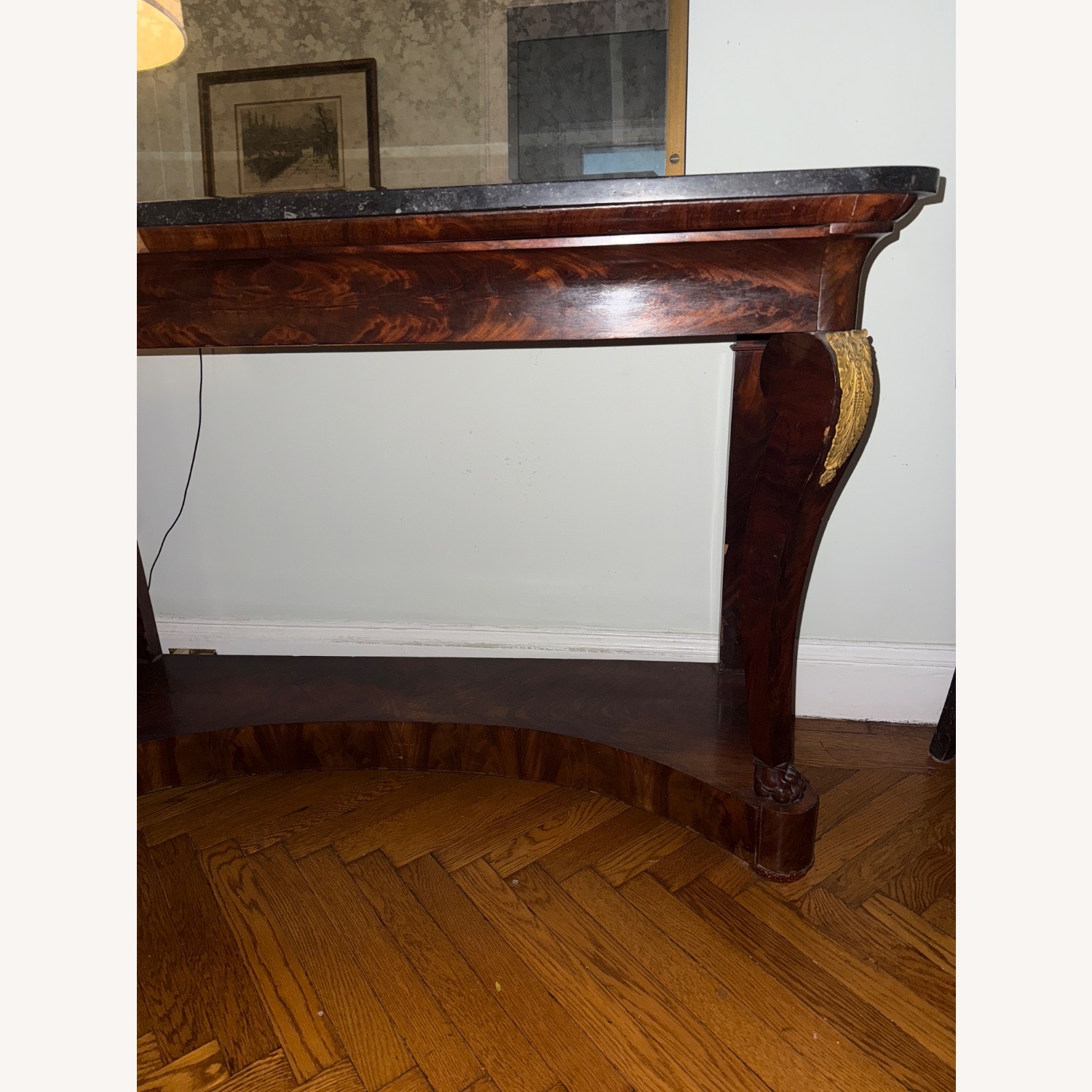 Vintage/Antique Finds Dark Brown Marble Sideboard - image-3