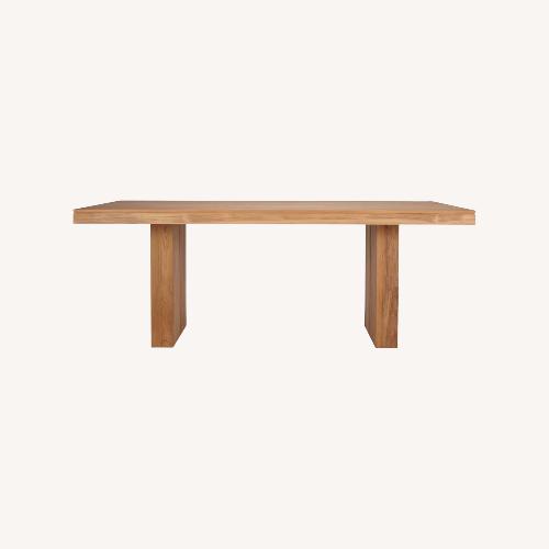 Used Design Within Reach Kayu Light Brown Wood Dining Table for sale on AptDeco