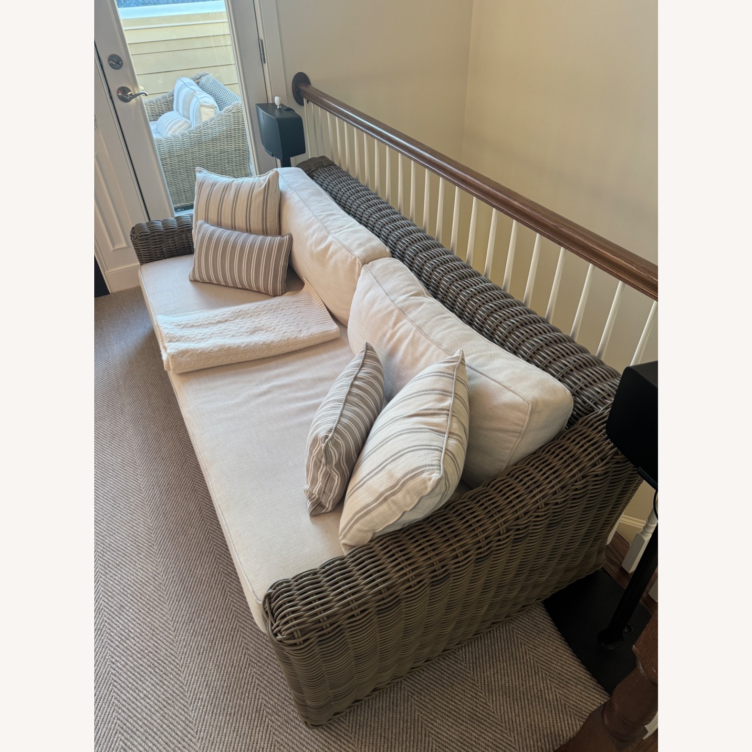 Restoration Hardware Natural 2 Seater Provence Sofa - image-3