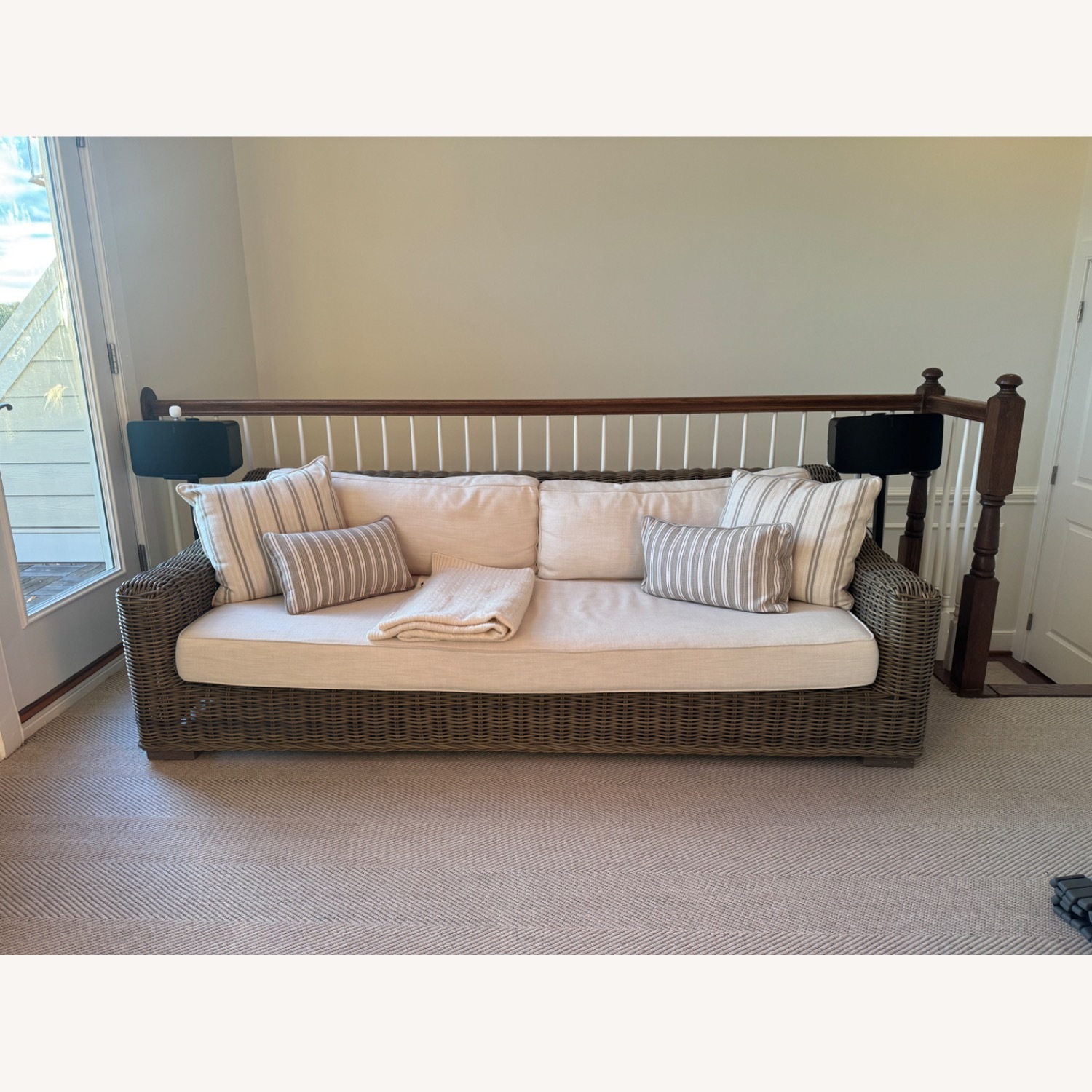 Restoration Hardware Natural 2 Seater Provence Sofa - image-1