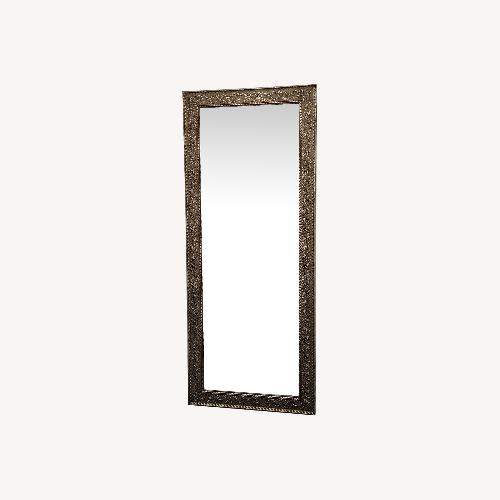 Used Gold Wood Floor Mirror for sale on AptDeco