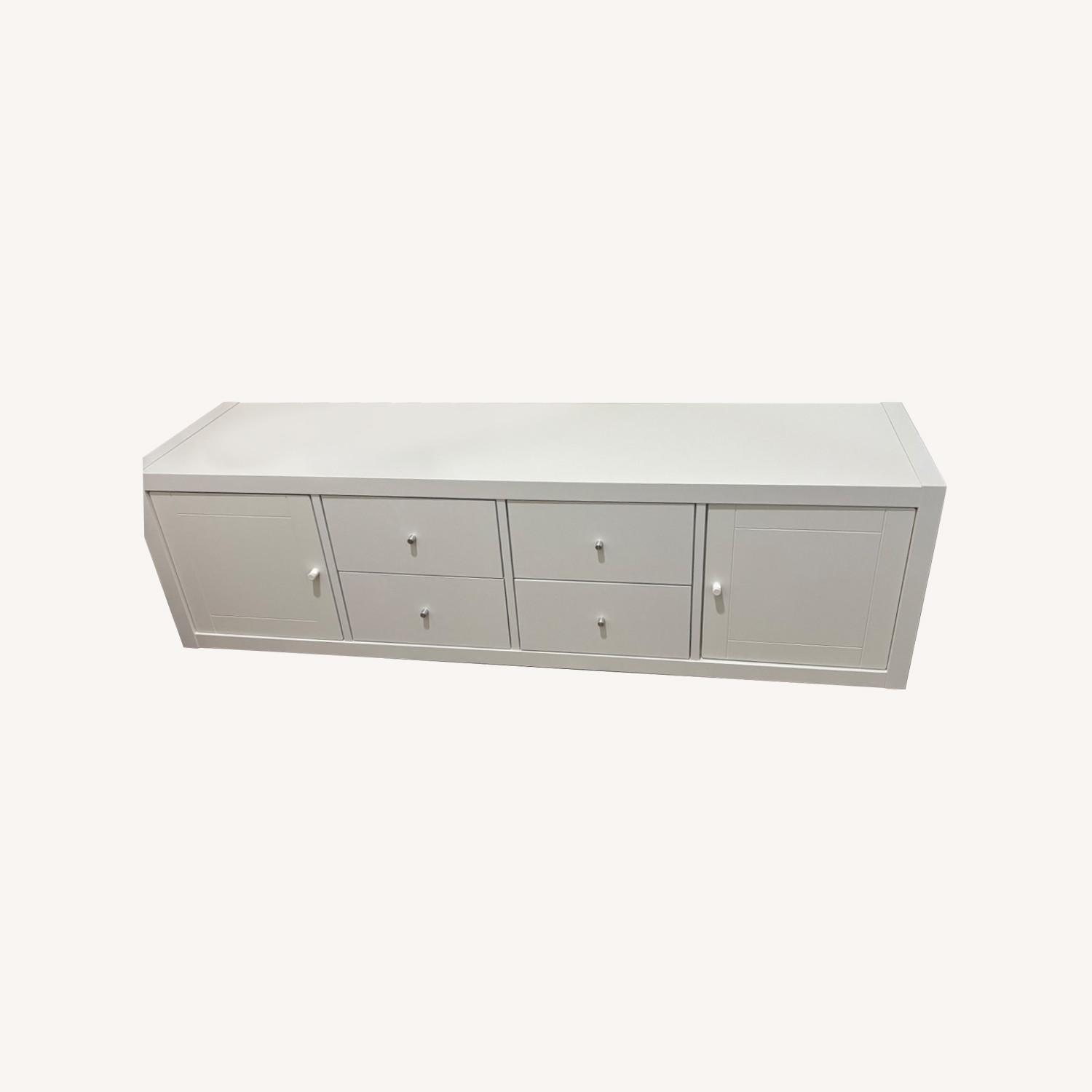 IKEA Kallax White Wood Wall Unit - image-0