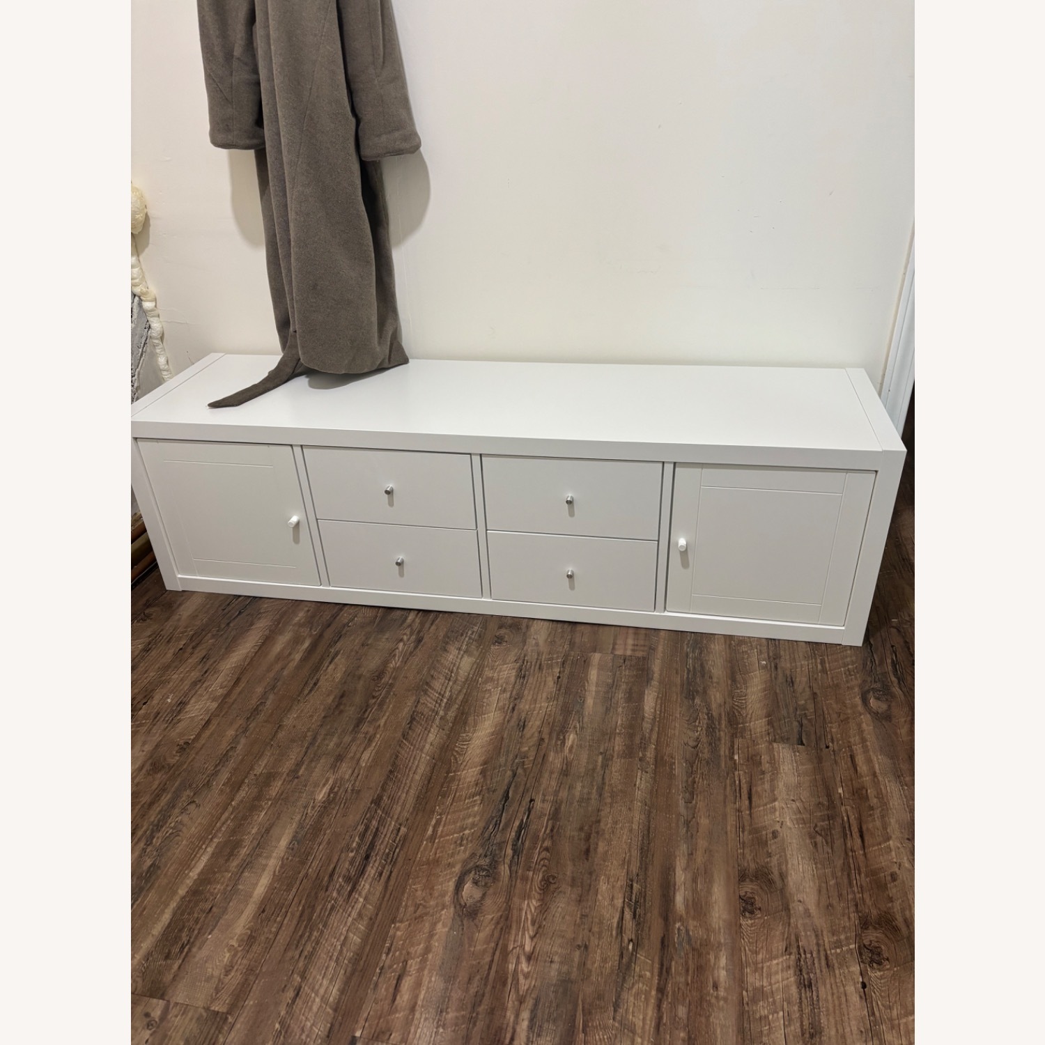 IKEA Kallax White Wood Wall Unit - image-1