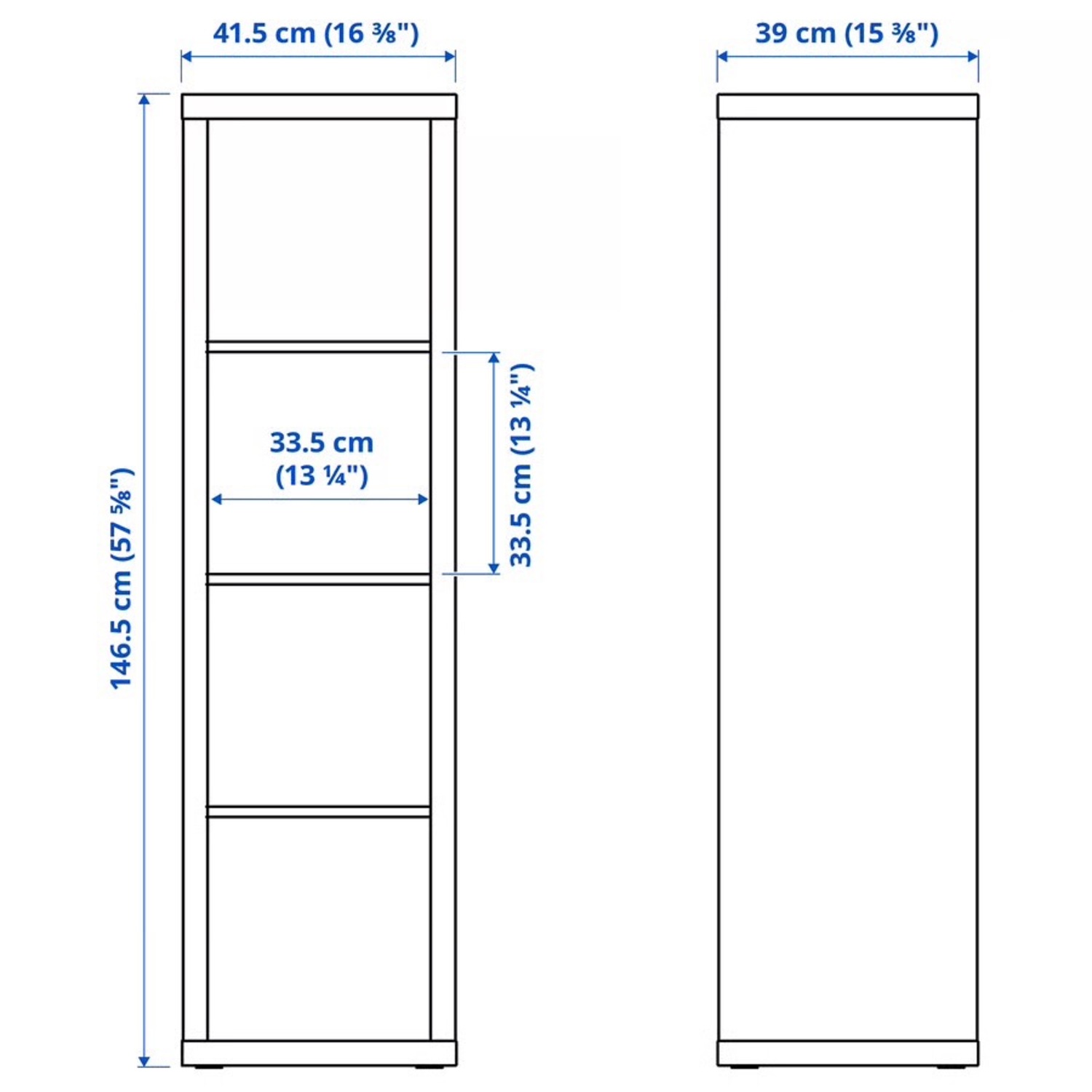 IKEA Kallax White Wood Wall Unit - image-4