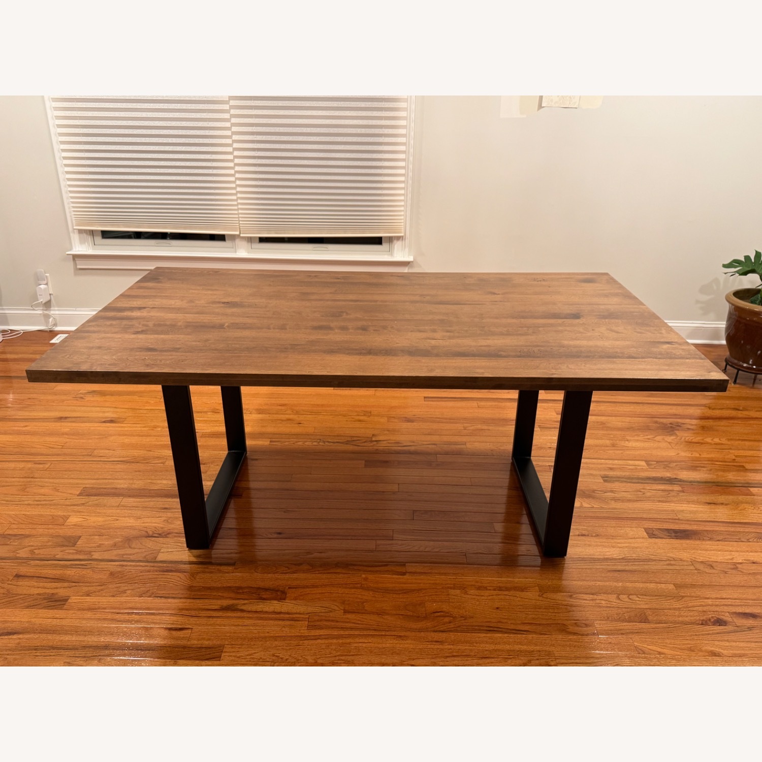 Arhaus Dark Brown Wood Dining Table - image-2