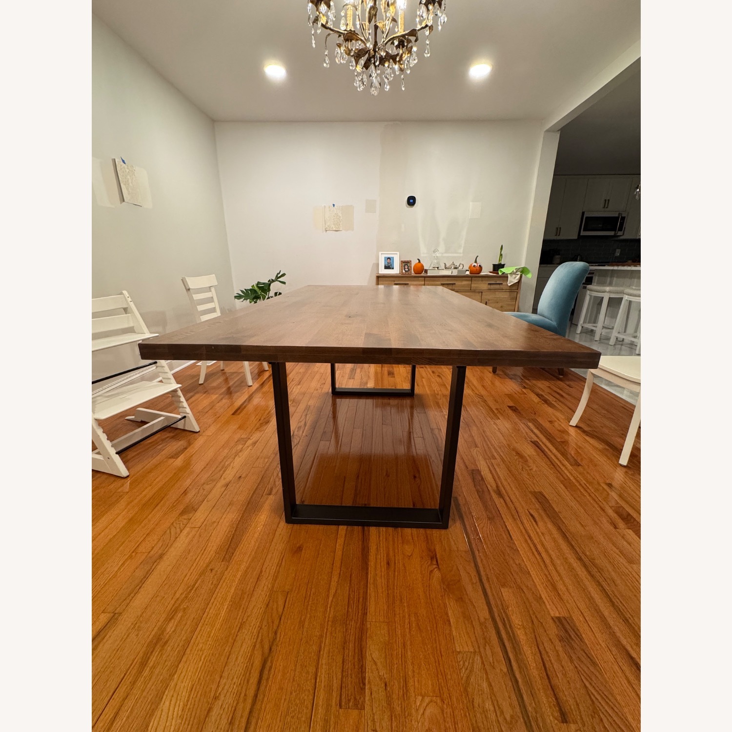 Arhaus Dark Brown Wood Dining Table - image-5