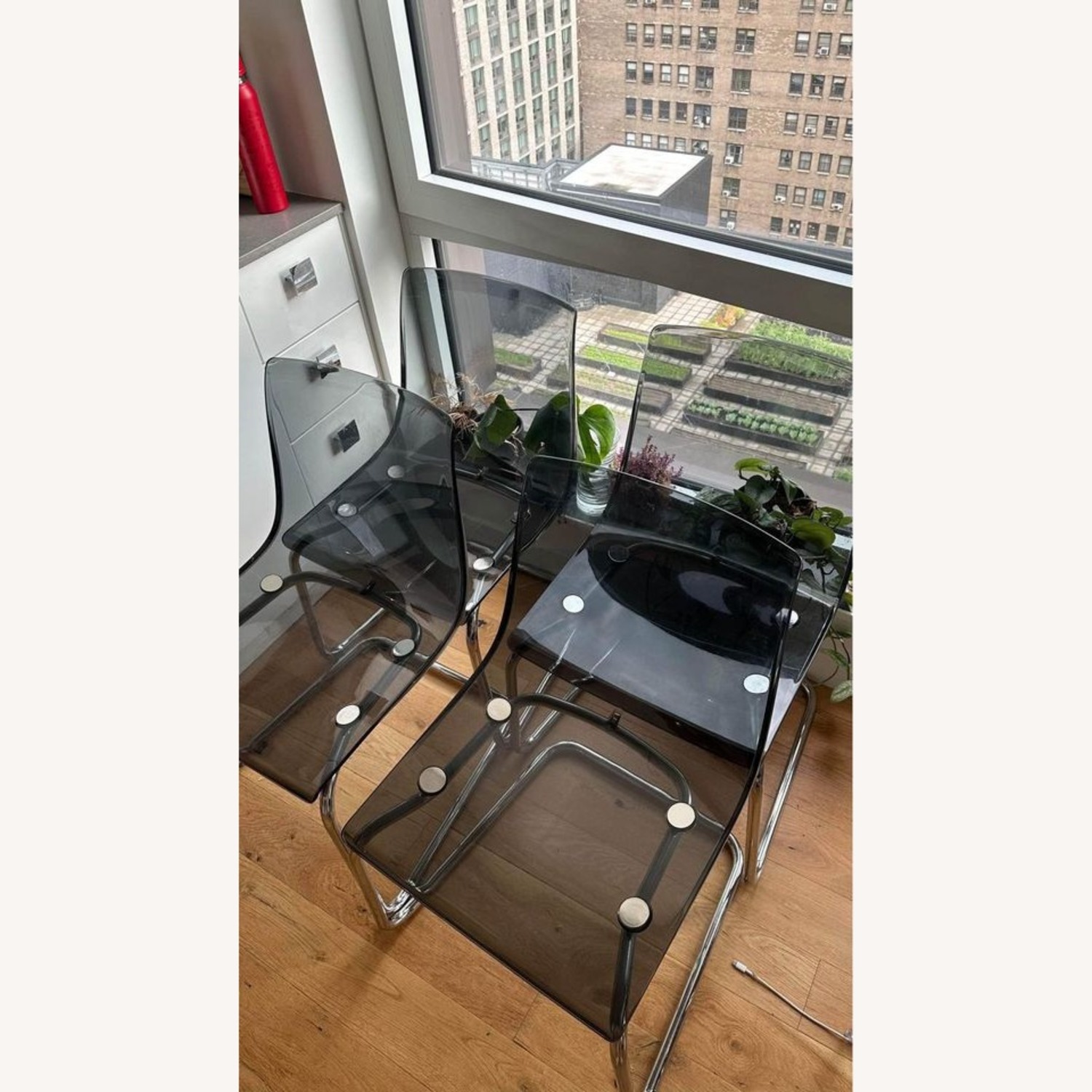 IKEA Tobias Dining Chairs Grey x4 - image-4