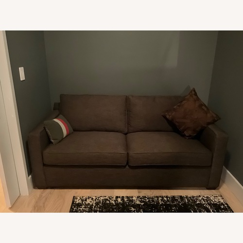 Used Crate & Barrel Dark Gray Davis Queen Sleeper Sofa for sale on AptDeco