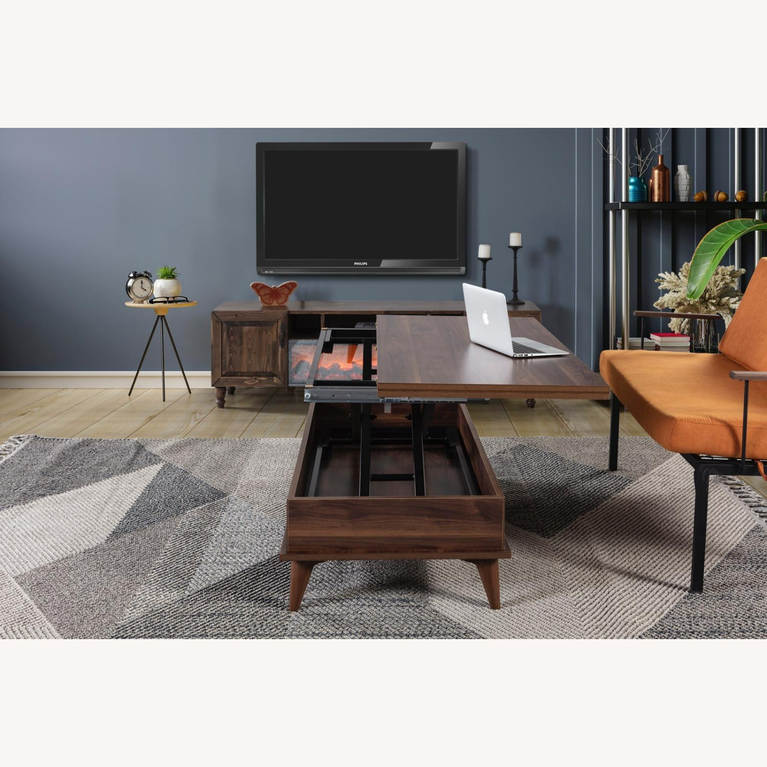 Lift Top Coffee Table, Walnut - image-2