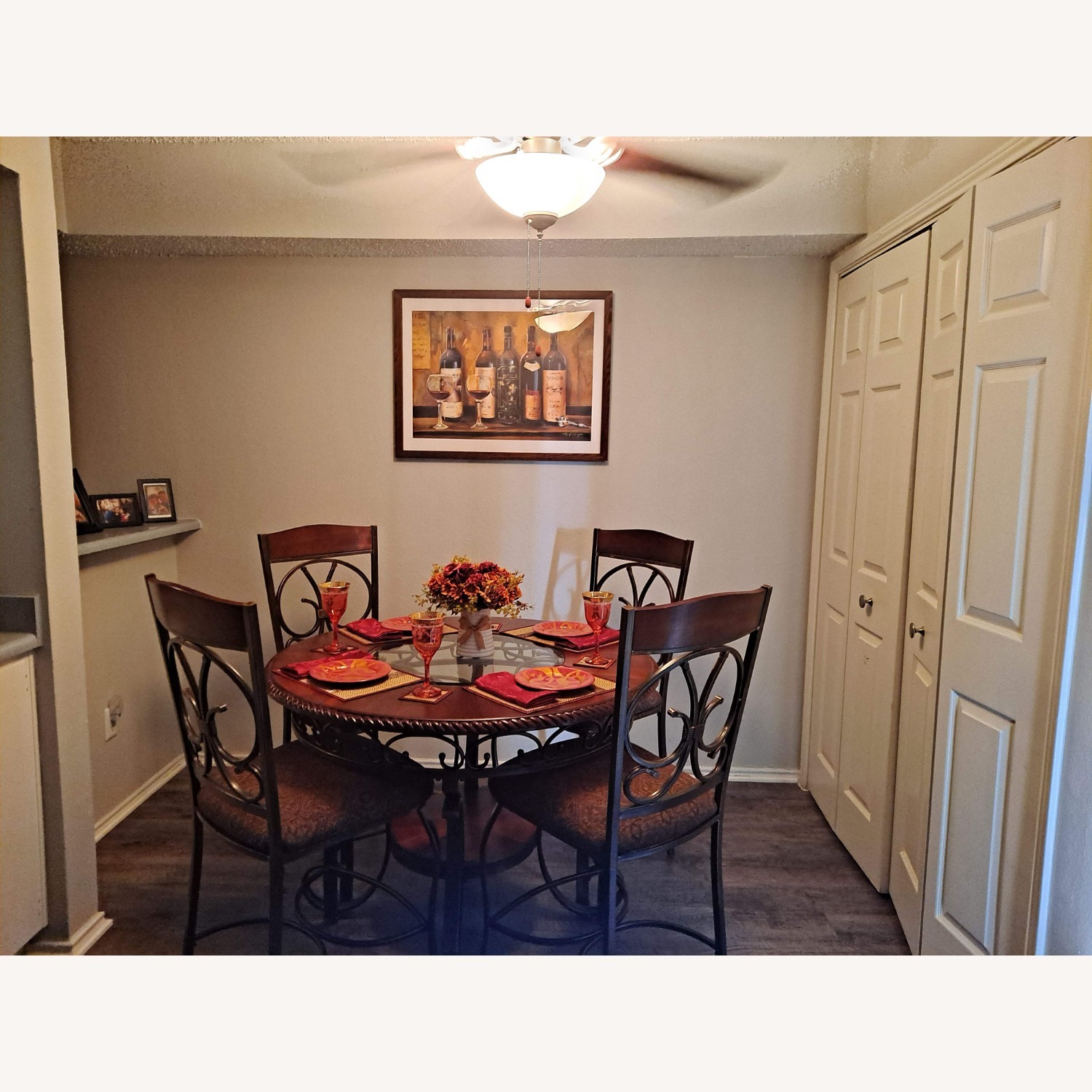 Dark Brown Wood Dining Table - image-4