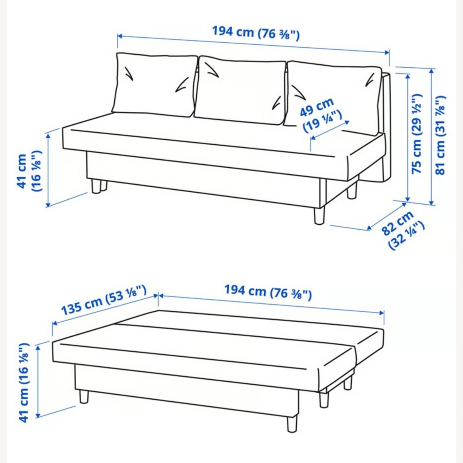 IKEA ÄLVDALEN Sleeper Sofa - image-5