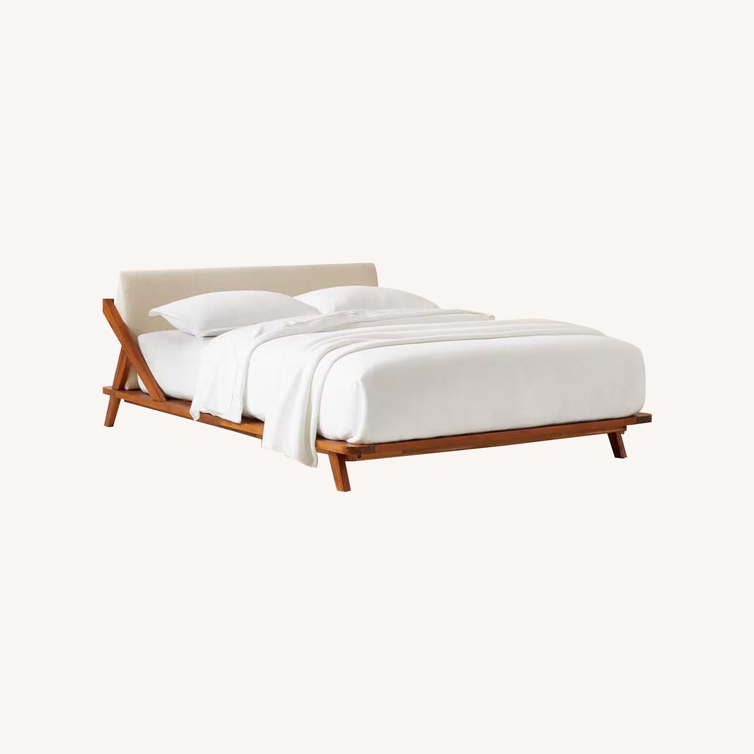 CB2 Drommen Acacia Bed - image-0