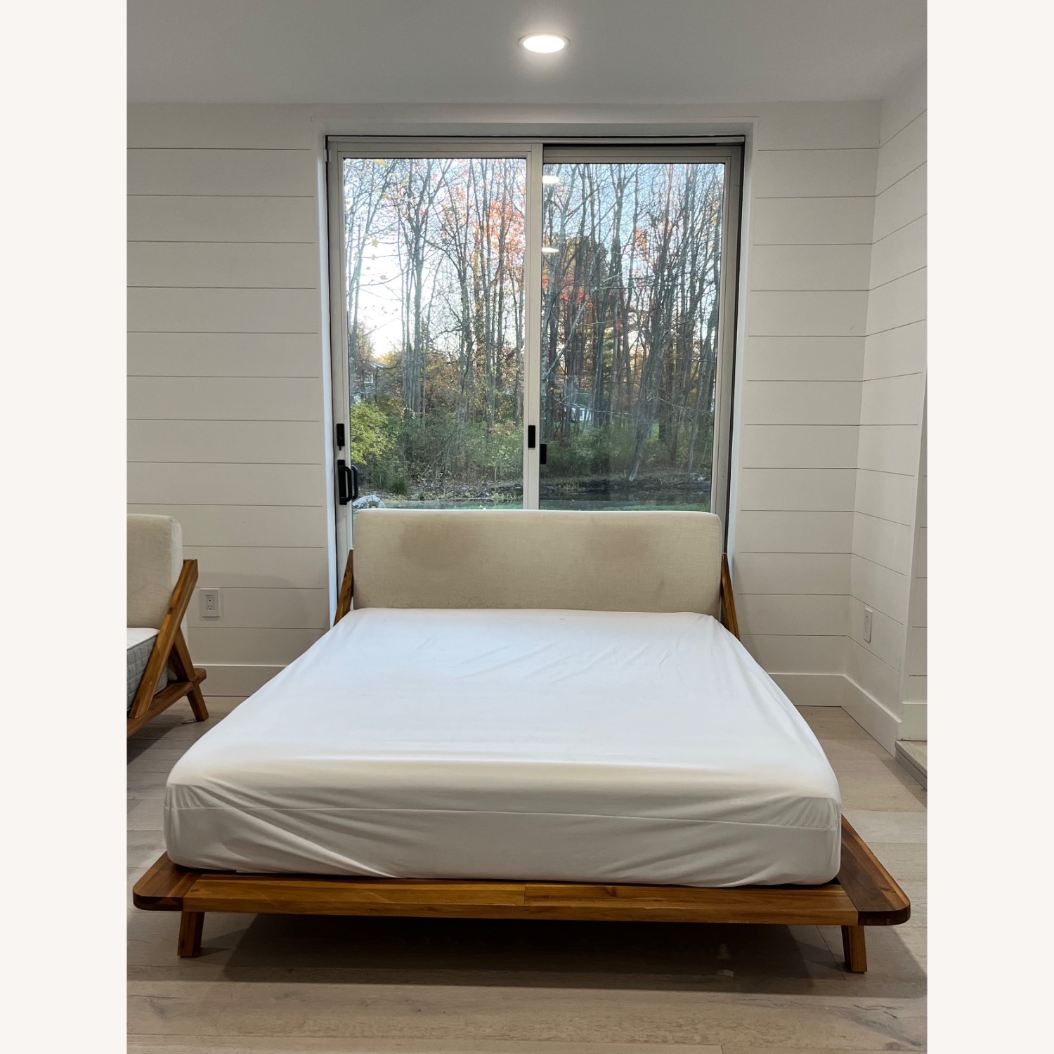 CB2 Drommen Acacia Bed - image-2