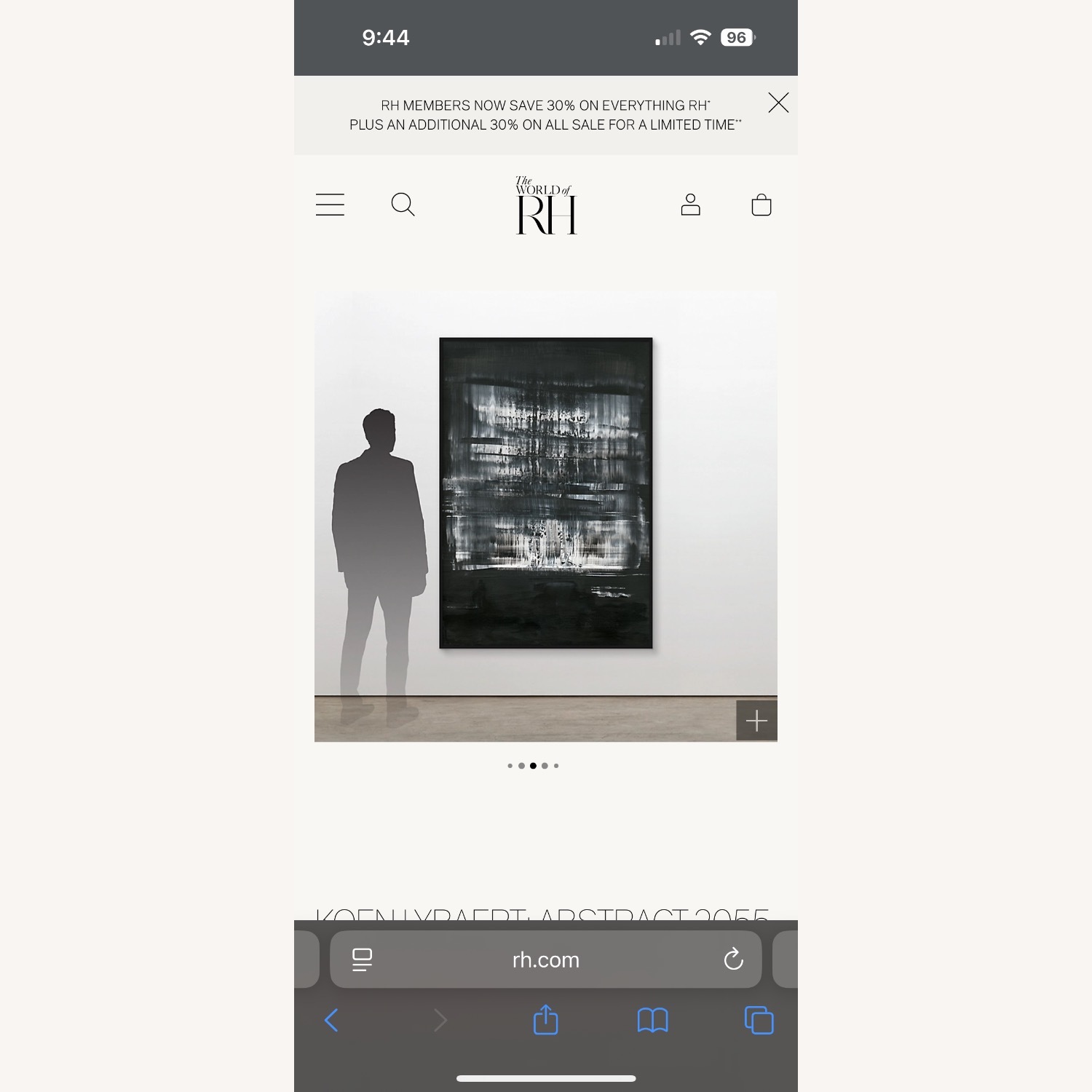 Restoration Hardware Black Wall Art - image-2