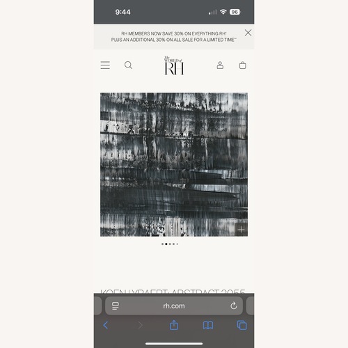 Used Restoration Hardware Black Wall Art for sale on AptDeco