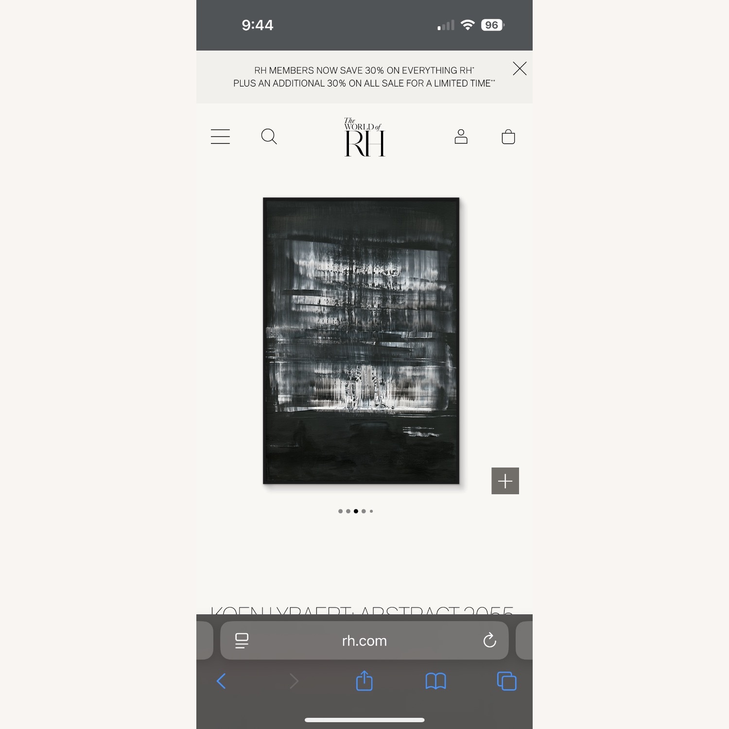 Restoration Hardware Black Wall Art - image-4