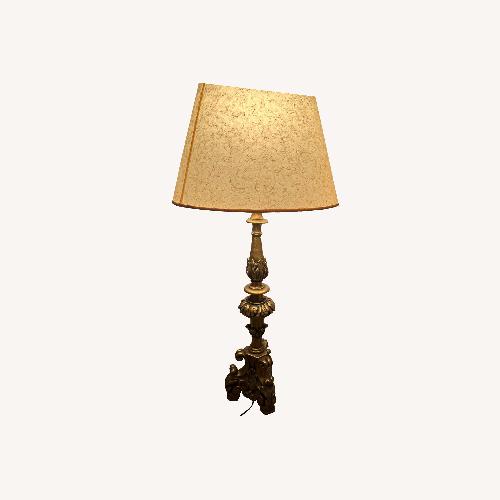 Used Vintage/Antique Finds White Ceramic Table Lamp for sale on AptDeco