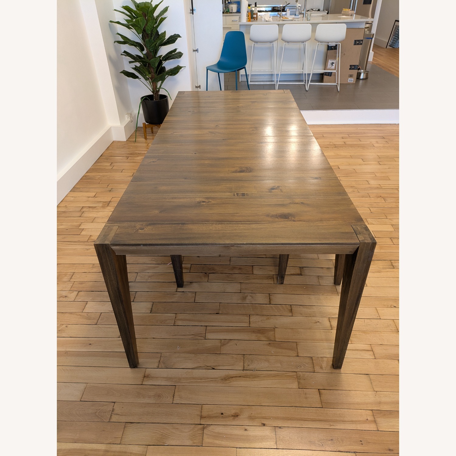 West Elm Extendable Dining Table & Benches - image-1