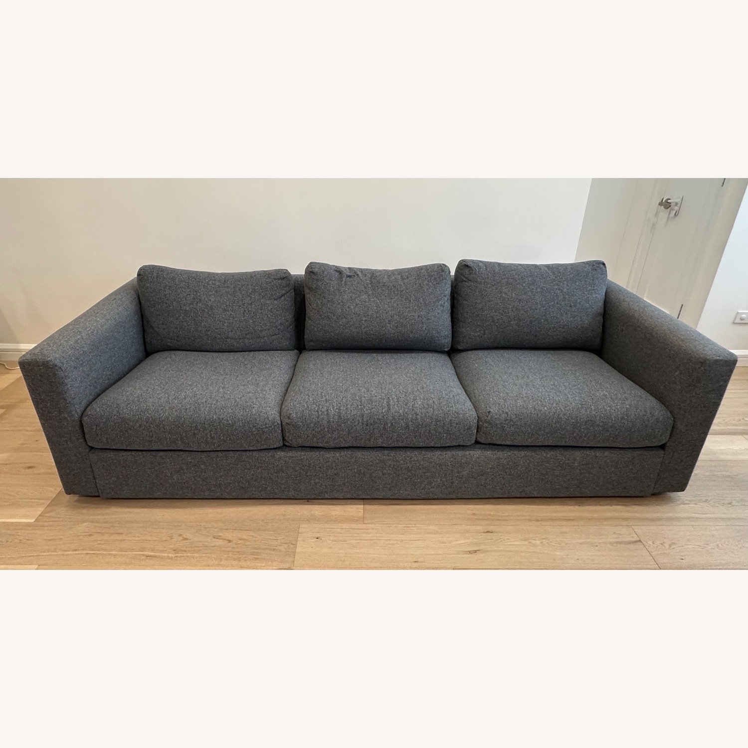 IKEA Dark Gray Fabric 3+ Seater Sofa - image-1